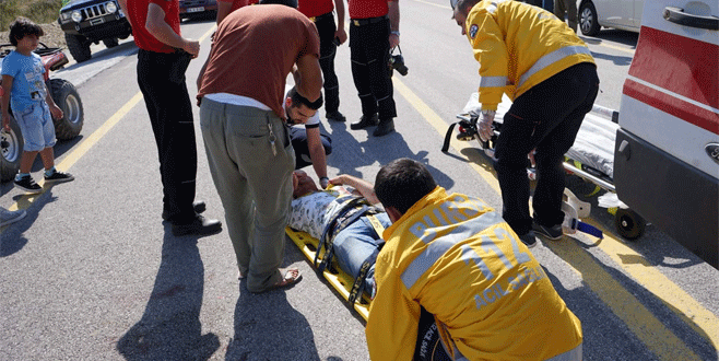 Uludağ’da ATV ile şarampole yuvarlandı