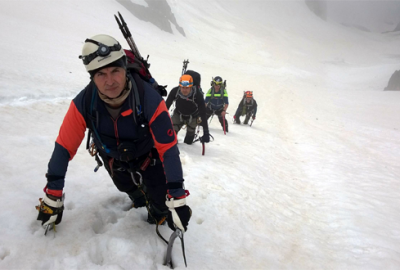 Bursalı dağcılar Temmuz ayında buzullara tırmandı