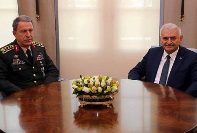 Başbakan Yıldırım Orgeneral Akar’ı kabul etti