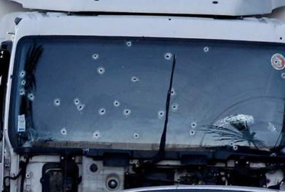 Gün ağarınca terör kamyonu fotoğraflandı