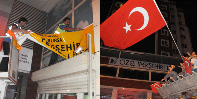 Bursa’da kapatılan okulların tabelaları söküldü
