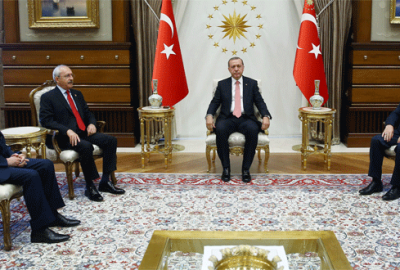 Cumhurbaşkanı Erdoğan liderleri kabul etti