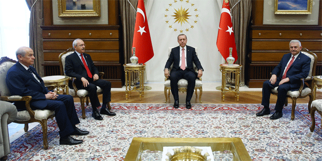 Cumhurbaşkanı Erdoğan liderleri kabul etti