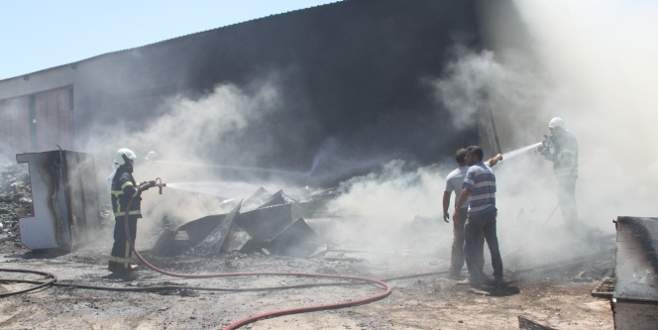 Didim’de hurdacıda çıkan yangın korkuttu