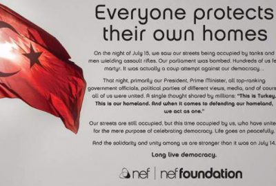 Türk inşaat şirketinden ABD’de darbe karşıtı ilan