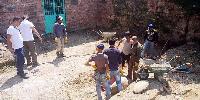 Bursa’da çalınan lavabo polisi alarma geçirdi