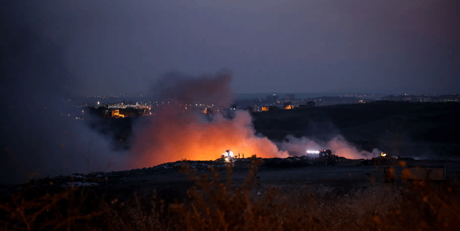 Hamitler Çöplüğü’nde yangın!
