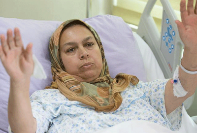 TV’de şehit olduğu haberini duyan kadın hastanede tedavide