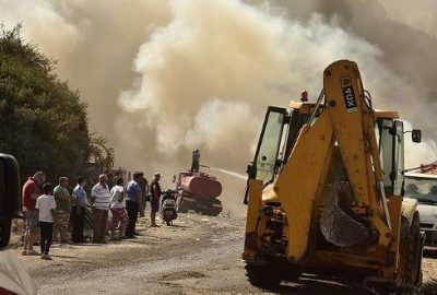 Bodrum’daki çöplük yangını kontrol altına alındı