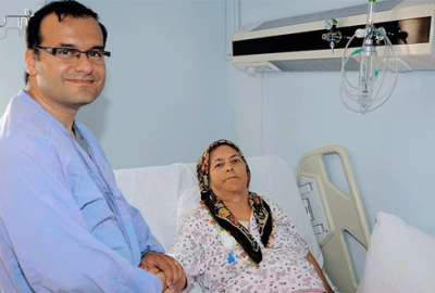 Böbrek yetmezliği nedeniyle uzun yıllardır diyalize giren Fatma Türker'in (67)