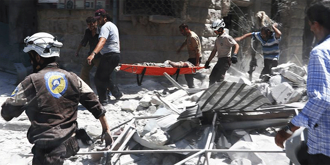 Rus jetleri Halep’te yerleşim yerine saldırdı