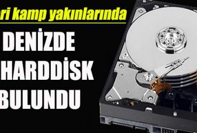 Askeri kamp yakınlarında, denizde 5 harddisk bulundu