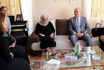 Kurtulmuş şehit ailesini ziyaret etti