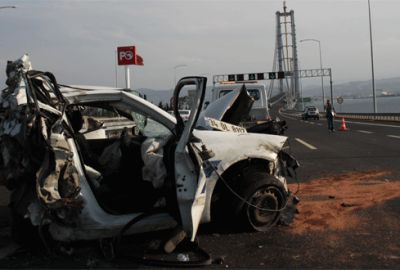 Osmangazi Köprüsü’nde kaza: 1 polis şehit oldu