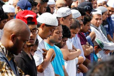 Cami çıkışı öldürülen imam için cenaze namazı kılındı