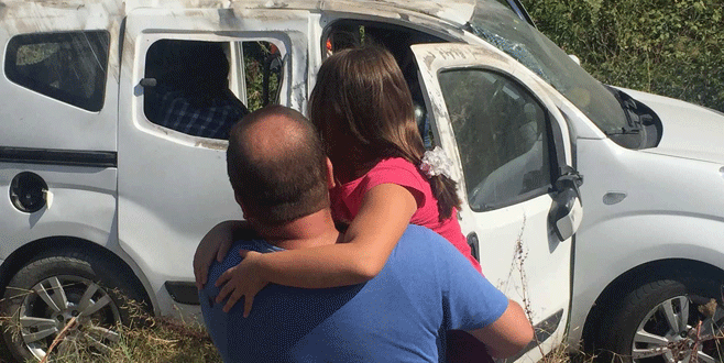 Bursa’da araç kontrolden çıktı! 2 yaralı