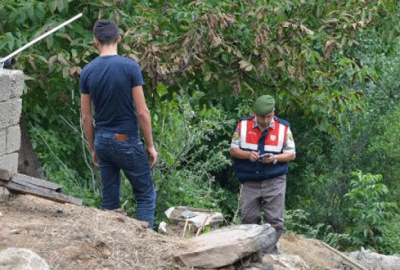 Bursa’da inşaat alanında bulunan el bombası imha edildi