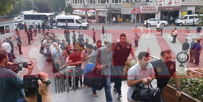 Bursa’da FETÖ soruşturmasında 55 kişi adliyeye sevk edildi