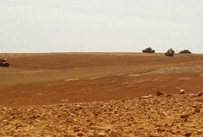 Tank birlikleri Suriye topraklarında