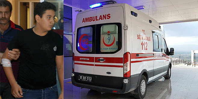 Bursa’da bisikletli gence ambulans çarptı