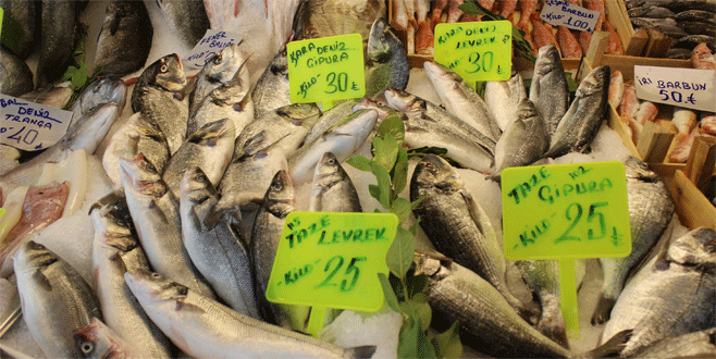 Bursa’da balık tezgahları şenlendi vatandaşın yüzü güldü