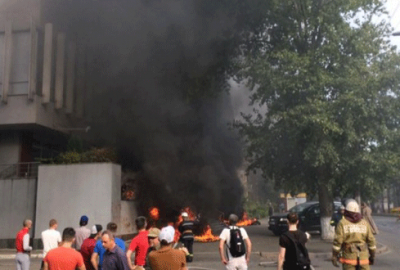 ‘Rusya yanlısı’ kanalda yangın