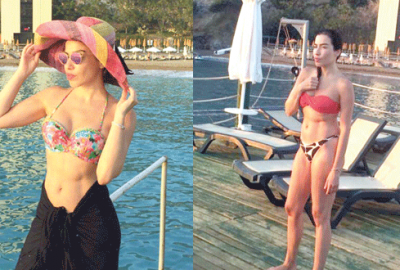 Kendi paparazziliğini yaptı