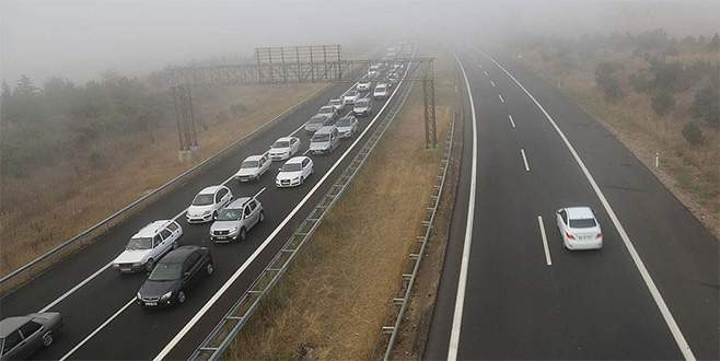 TEM otoyolunda bayram yoğunluğu