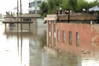 Kuzay Kore’de sel felaketi