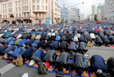 Moskova’da bayram namazı