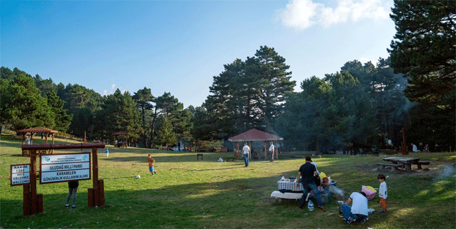 Uludağ’a bayramda ziyaretçi akını