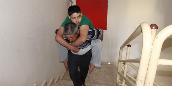 Engelli gencin yürek burkan dramı