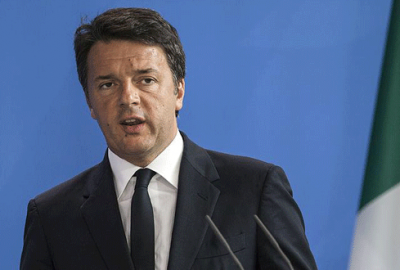 AB Zirvesi’nde ‘Renzi’ protestosu