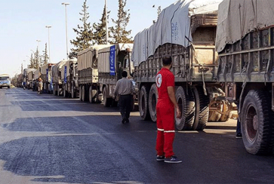Esad güçleri insani yardım kafilesini bombaladı
