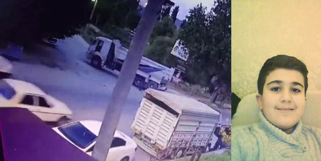 Kamyon altına giren bisikletli yaralandı