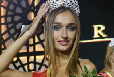 Ukraynalı güzel Miss Aura kraliçesi