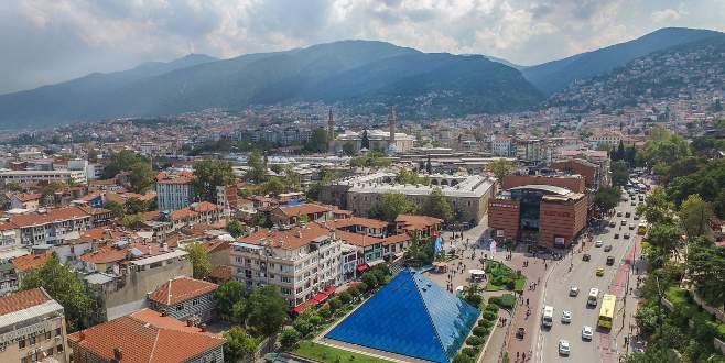 Bursa kuş bakışı görüntülendi