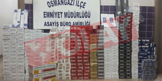 Bursa’da kaçak sigara operasyonu