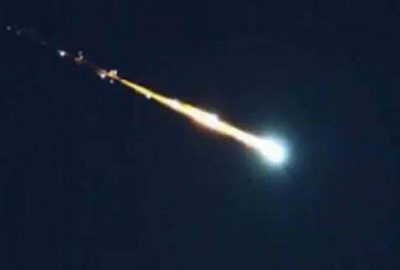 Kentte meteor paniği