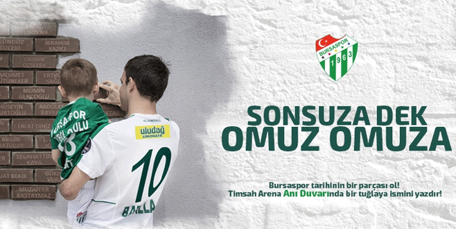 Bursaspor’un ‘Anı Duvarı’ projesi hayata geçti