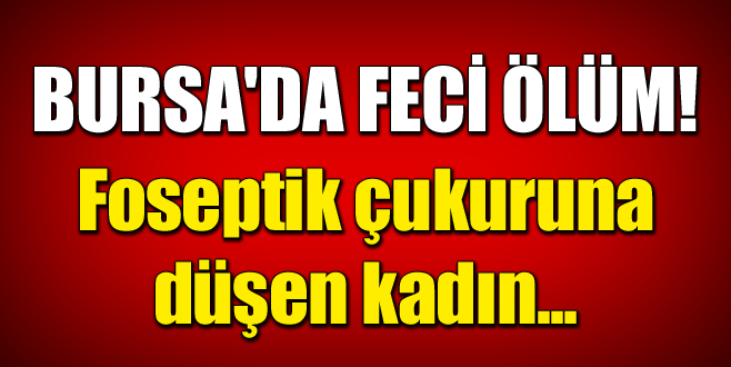 Foseptik çukuruna düşen kadın hayatını kaybetti