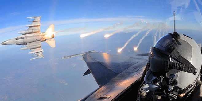 TSK: DEAŞ’a ait 4 bina savaş uçaklarıyla vuruldu