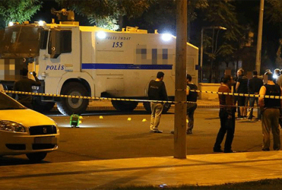 Polis aracına silahlı saldırı