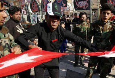 Irak’ta Türk bayrağına çirkin saldırı