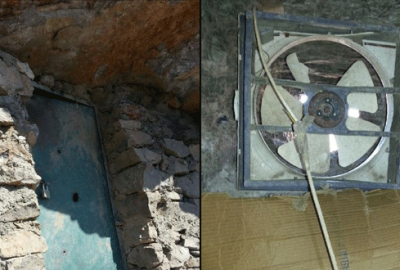 PKK’nın çelik kapılı, fanlı mağarası