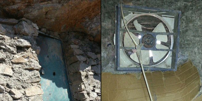 PKK’nın çelik kapılı, fanlı mağarası