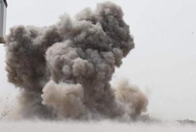 Karayoluna döşenen patlayıcı imha edildi