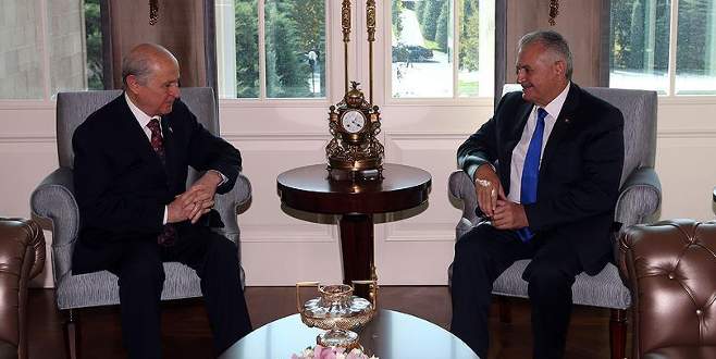 Başbakan Yıldırım-Bahçeli görüşmesi başladı