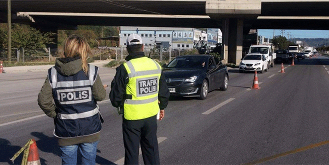 Bursa’nın giriş ve çıkışları tutuldu