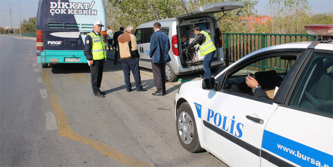 Bursa’da halk otobüslerine sıkı denetim